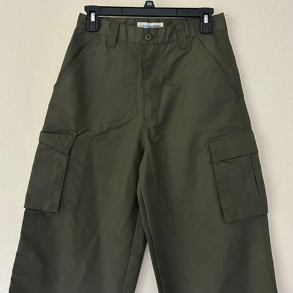 Cannon River blues Ripstop wide leg Cargo pants outdoor Gorpcore army green 2 - Picture 3 of 11